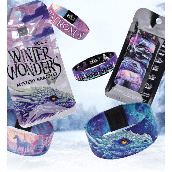 ZOX "I AM THE STORM" #X154 HOLO Winter Wonders INTERACTIVE RARE GOLDIE WRISTBAND - Picture 8 of 8